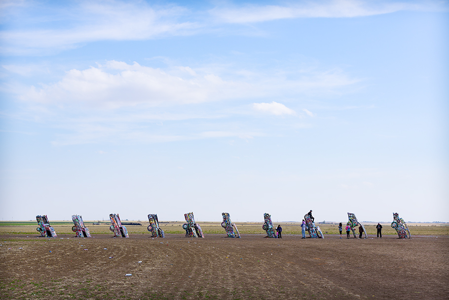 CadillacRanch, Amarillo Texas, 2017