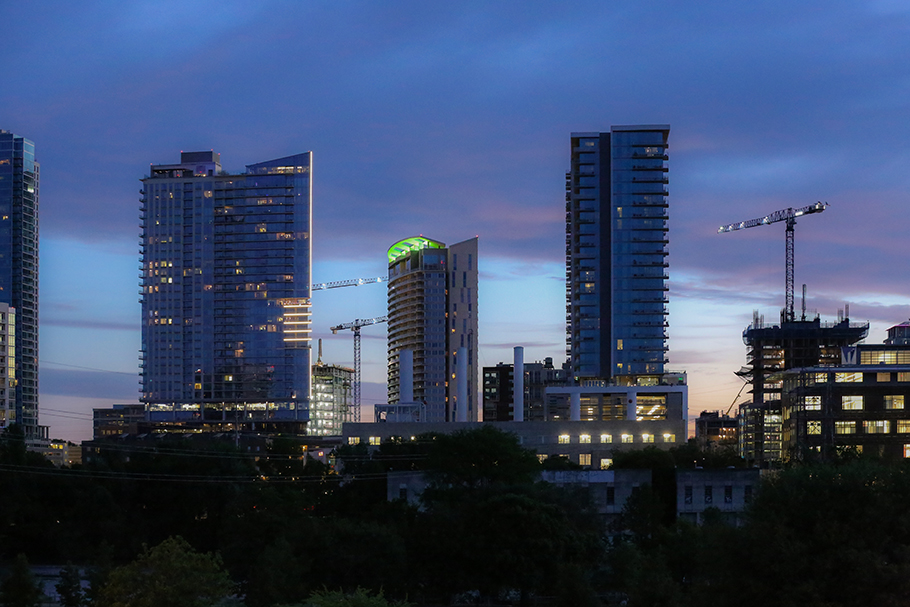 Changing Skyline of Austin, 2017